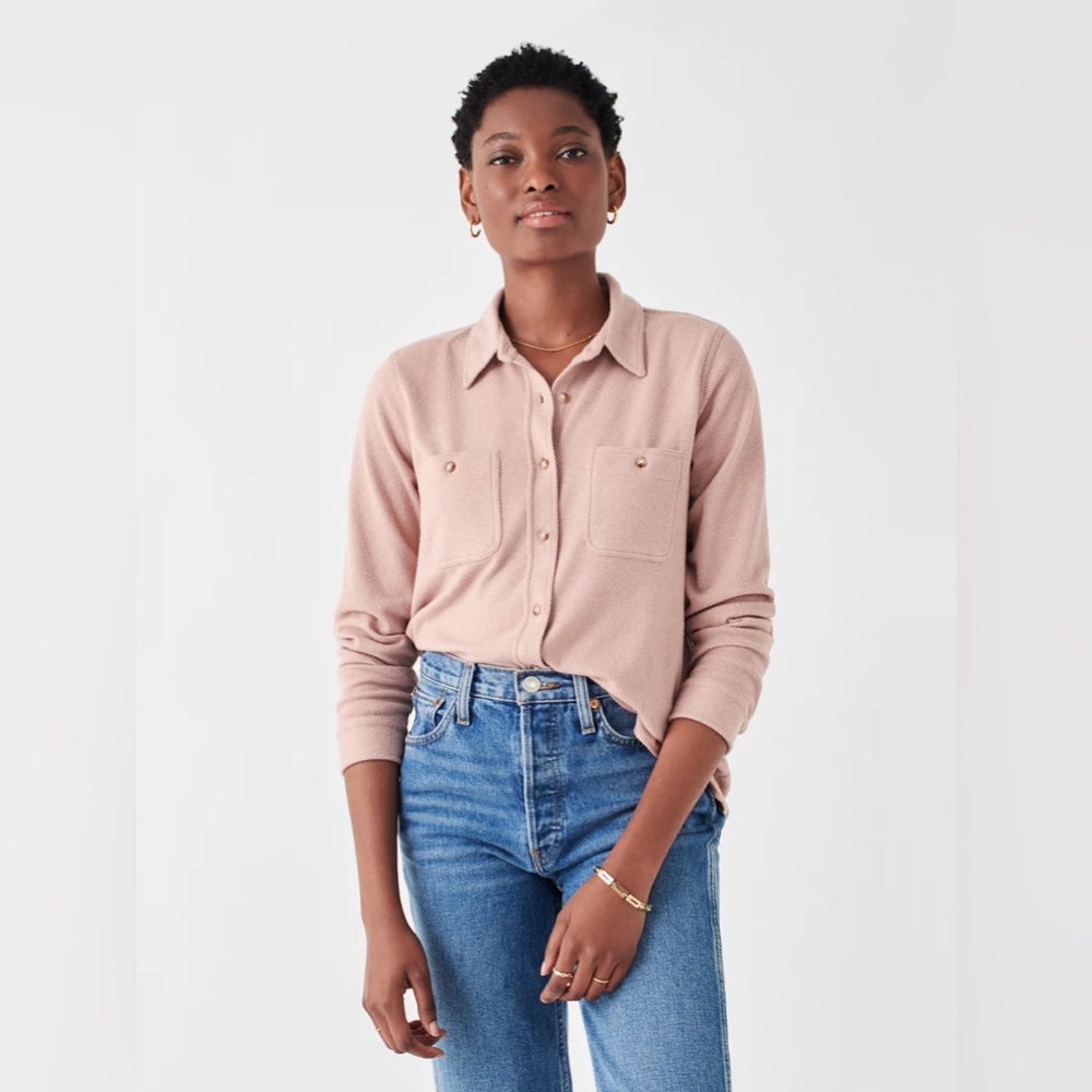 Faherty Legend Sweater Shirt in Fawn Twill